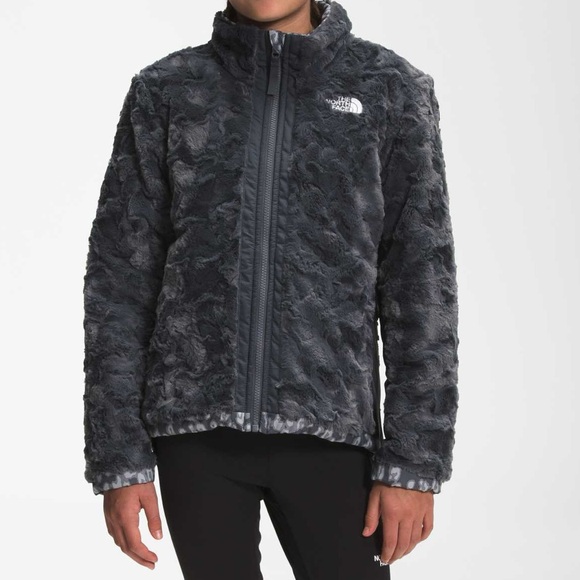 The North Face Girls' Printed Reversible Mossbud Swirl Jacket - S (7/8) - Picture 4 of 14